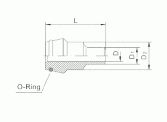Schweißnippel-Reduzierung mit O-Ring SKAR